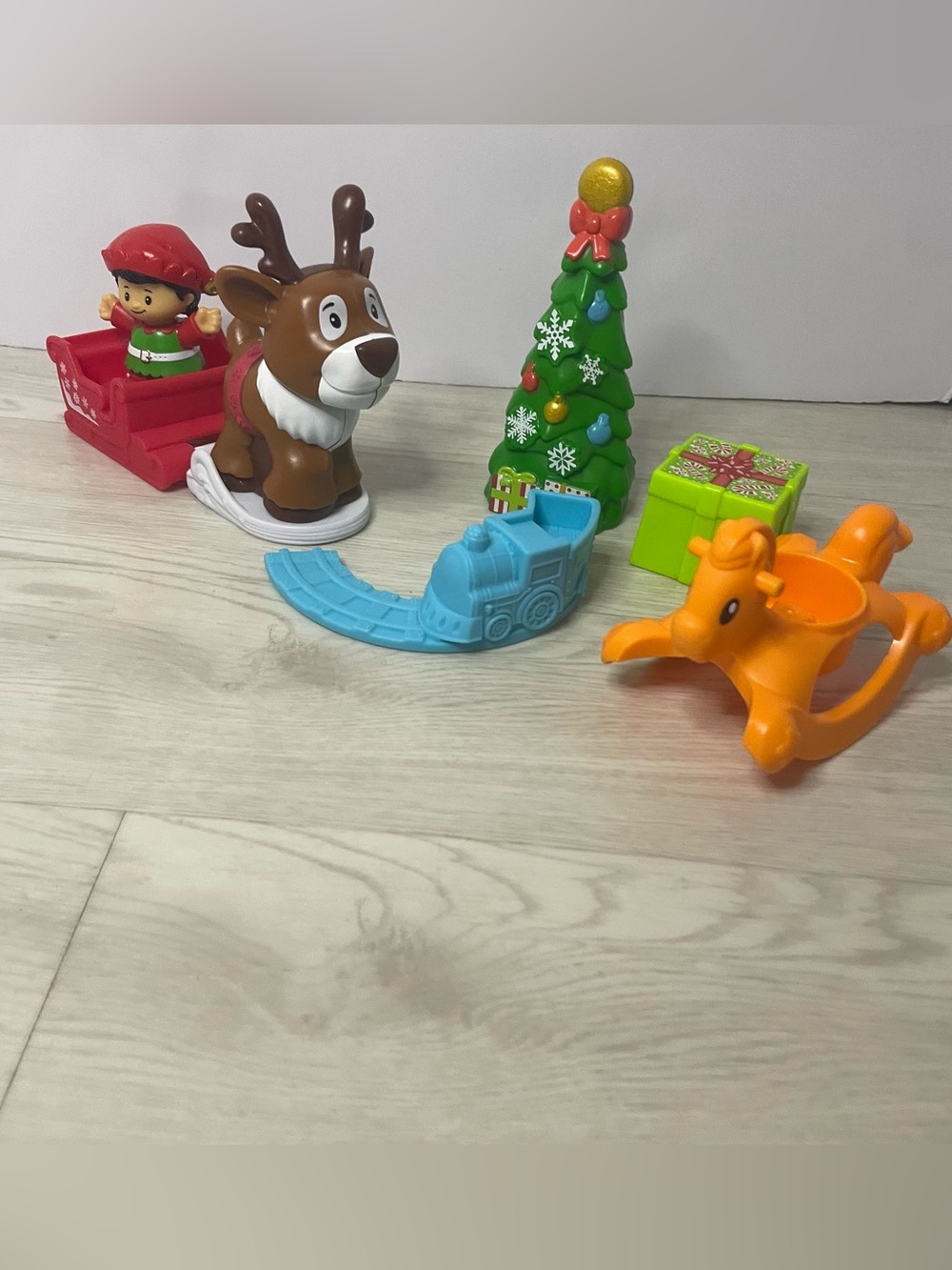 Fisher Price Little People Christmas Lot Different Sets Includes Chunky Reindeer